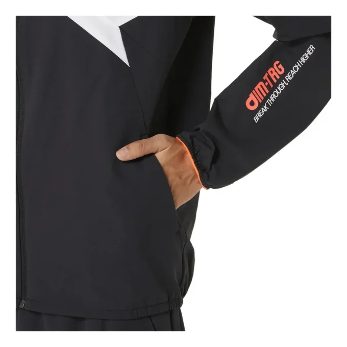 A-I-M Stretch-Stoffjacke „Black“