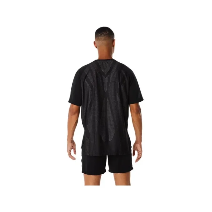 Actibreeze Jacquard Kurzarm-T-Shirt «Black»