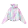 Bunte Jacke mit Fledermausärmeln „Multi-Color“