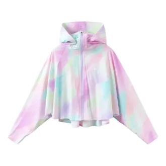 Bunte Jacke mit Fledermausärmeln „Multi-Color“