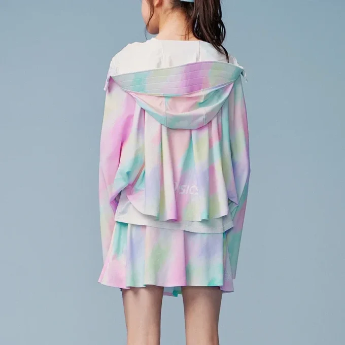 Bunte Jacke mit Fledermausärmeln „Multi-Color“