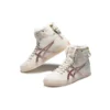 Double Clutch Fleece Retro High Board Schuh Milchweiss/Gold