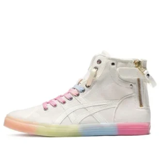 Double Clutch Milk White Retro Casual High Board Schuh «White Pink»