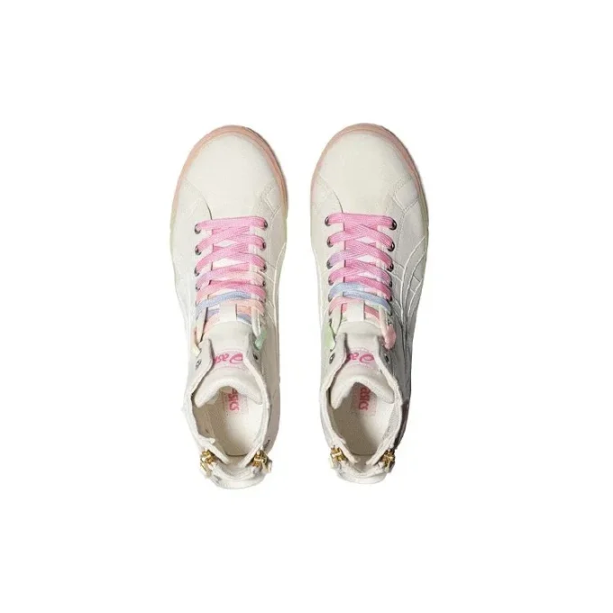 Double Clutch Milk White Retro Casual High Board Schuh «White Pink»