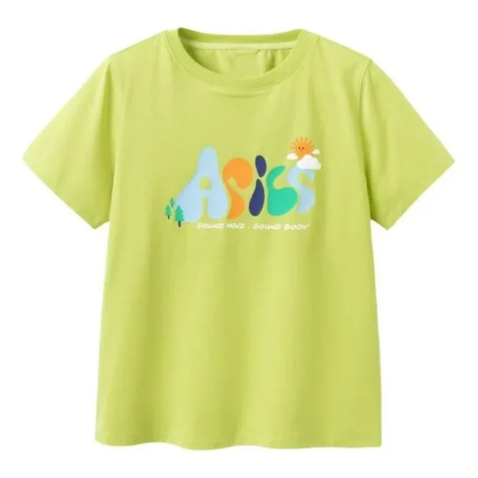 Farbenfrohes Logo-T-Shirt „Green“