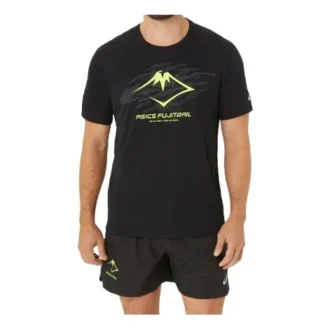 Fujitrail Lauf-T-Shirt „Black Green“