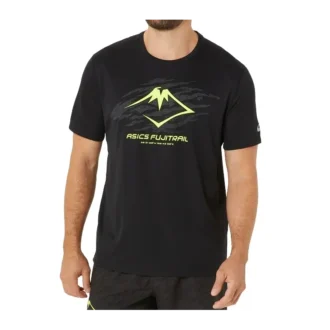 Fujitrail Lauf-T-Shirt „Black Green“
