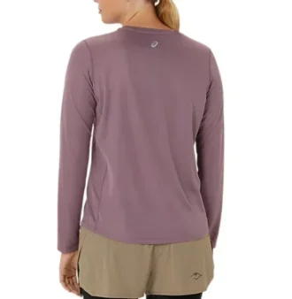 Fujitral Logo Langarm-T-Shirt «Dusty Mauve»