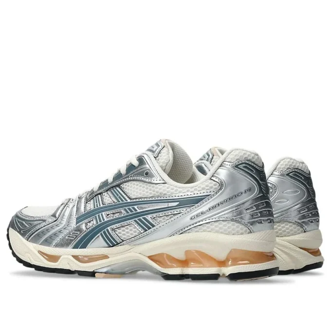 Gel-Kayano 14 „Birch Pure Silver Teal Gold“