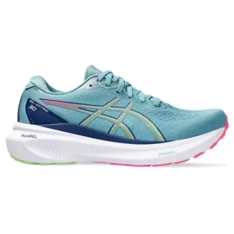 Gel-Kayano 30 Wide «Gris Blue Lime Green»
