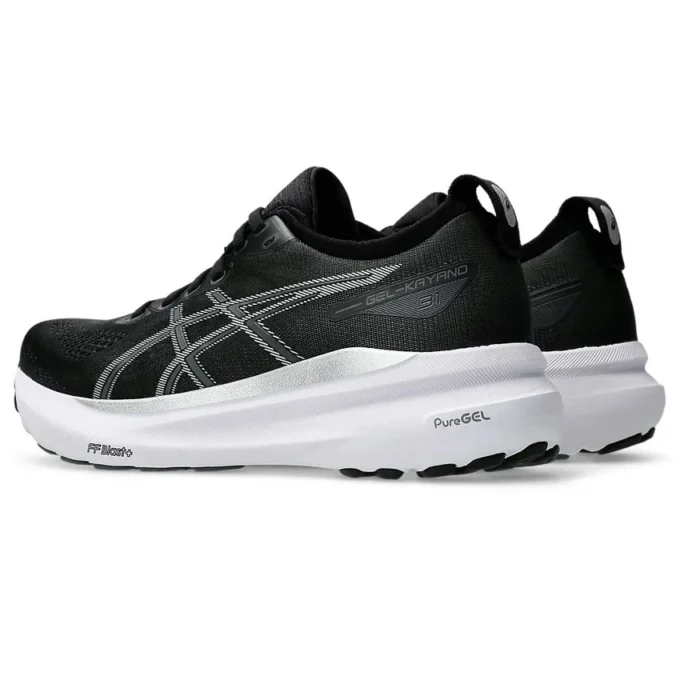 Gel-Kayano 31 Wide Sneakers «Black Pure Silver»