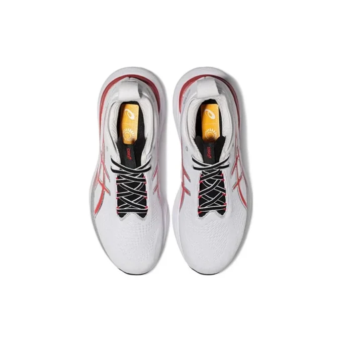 Gel-Nimbus 25 «White Classic Red»