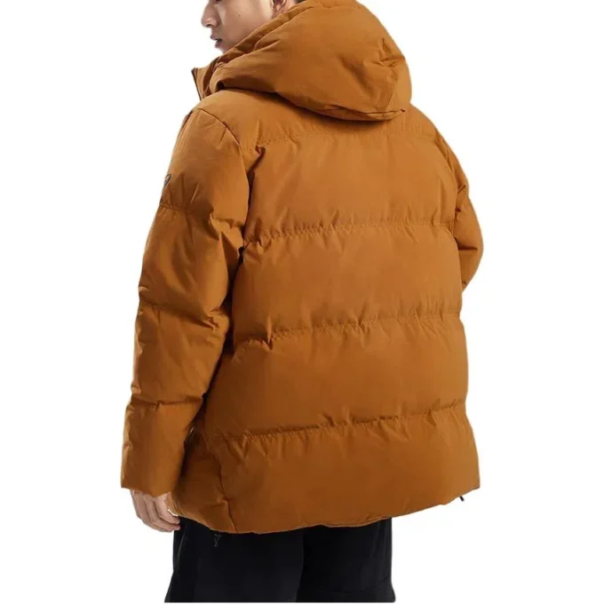 Gepolsterte Heavy-Down-Jacke «Brown»