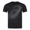 Lauf-T-Shirt mit reflektierendem Logo „Schwarz“