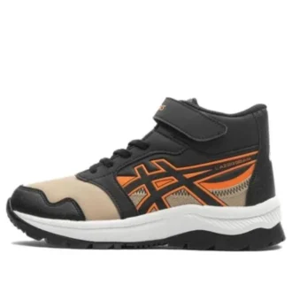 LAZERBEAM High-Top-Sneakers «Black Orange Beige»