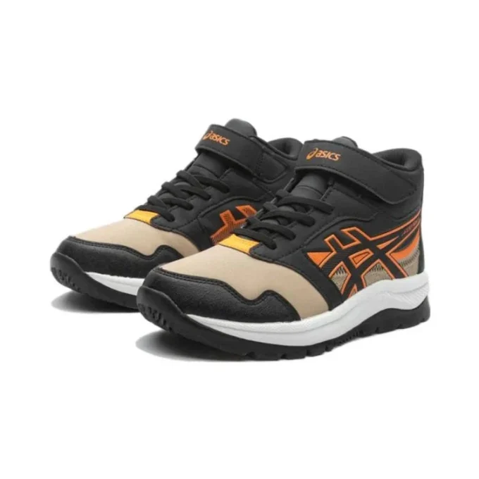 LAZERBEAM High-Top-Sneakers «Black Orange Beige»