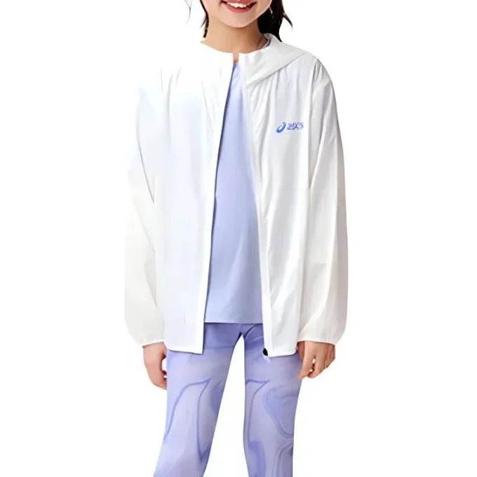 Logo-Jacke „White Blue“