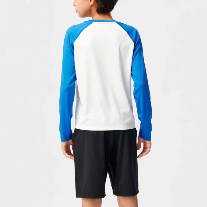 Logo-Langarm-T-Shirt „White“