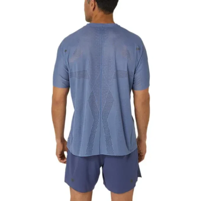 Metarun Lauf-T-Shirt „Denim Blue“