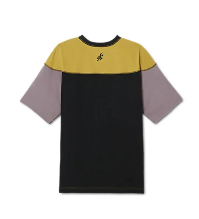 Novalis Bixance Kurzarm-Oberteil „Medallion Yellow Obsidian Black“