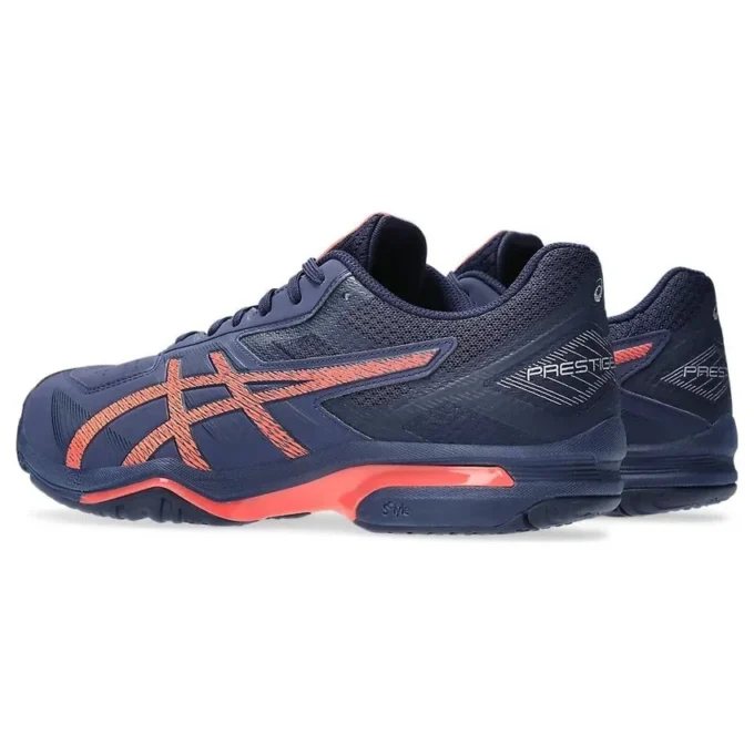 Prestigelyte 4 OC Tennisschuhe „Peacoat Flash Coral“