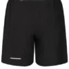 Shorts mit Logo und Reissverschlusstasche hinten «Schwarz»
