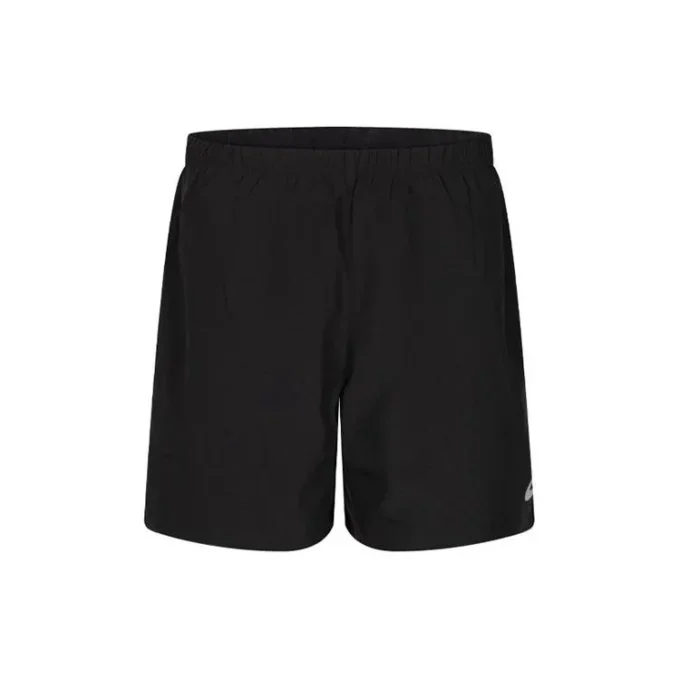 Shorts mit Logo und Reissverschlusstasche hinten «Schwarz»