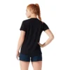 Silbernes Kurzarm-Oberteil „Performance Black“