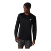 Silbernes Langarm-Oberteil „Performance Black“