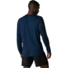 Silbernes Langarm-T-Shirt «French Blue»