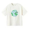 T-Shirt mit Earth-Theme-Logo „Weiss“
