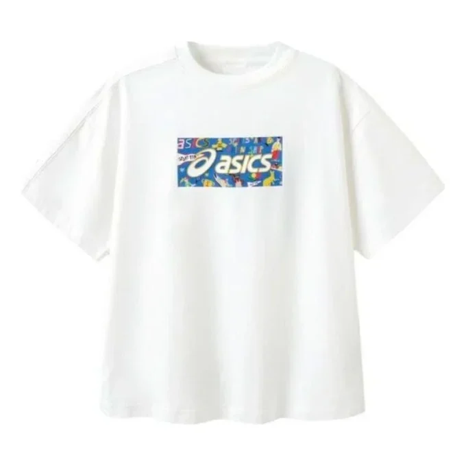 T-Shirt mit Logo-Print „White Blue“